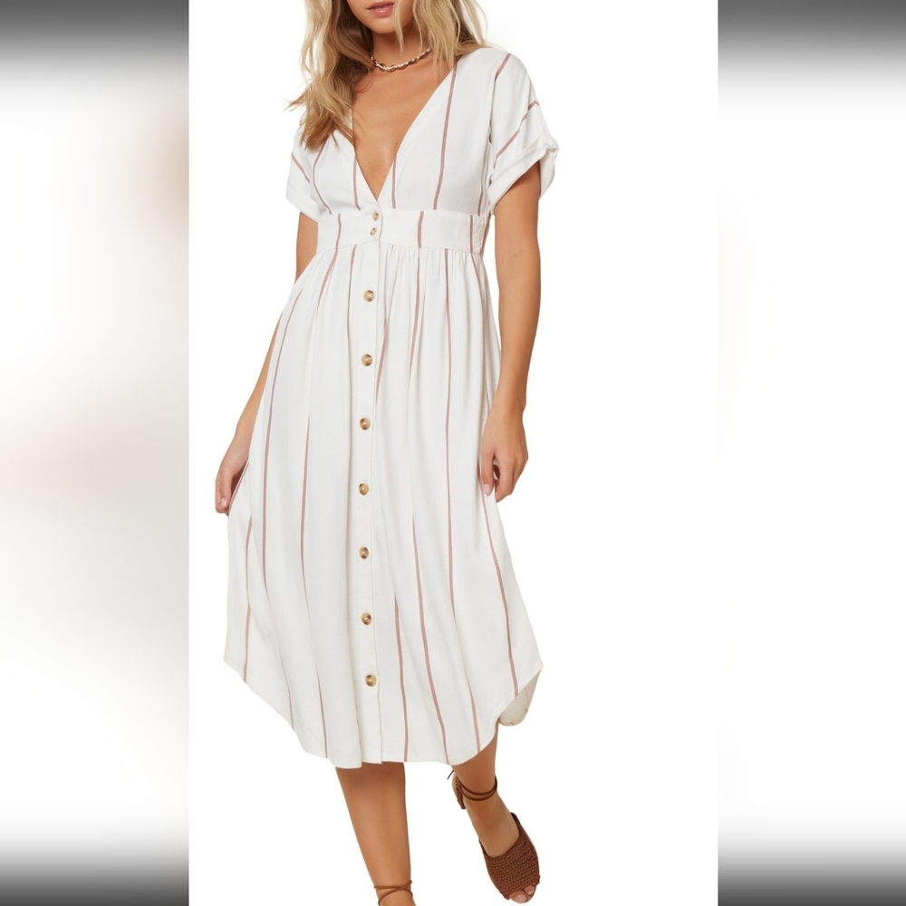 O'Neil Reid Stripe Midi Dress
